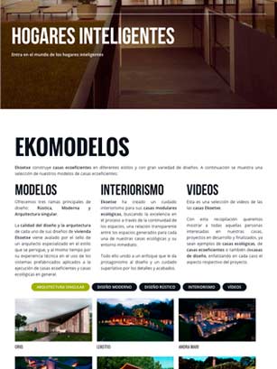 Slider 1: Página web de Ekoetxea
